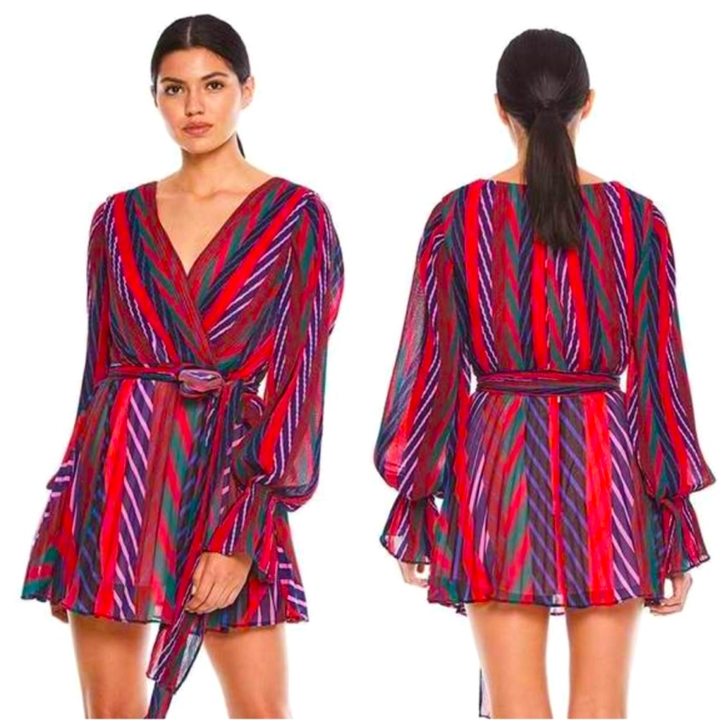 Talulah Sugar And Spice Pleated Mini Dress Sz S
